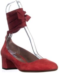 Tabitha Simmons Chloe Lace Up Court Shoes - Red