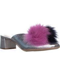 Loeffler Randall Lulu Pom Pom Heeled Mules - Multicolour