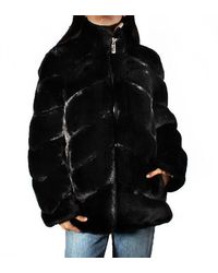 MICHAEL Michael Kors Faux Fur Jacket - Black