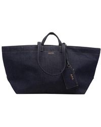 A.P.C. - Borsa Blu - Lyst