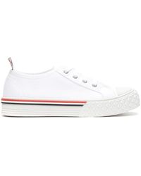 Thom Browne - Sneakers Basse Collegiate Bianche - Lyst