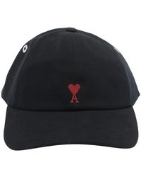 Ami Paris - Cappellino Nero Ami De Coeur - Lyst