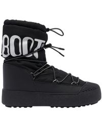 Moon Boot - Stivaletti Neri Con Lacci - Lyst
