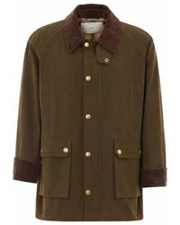 DUNST - Giacca Cerata Verde Oliva - Lyst