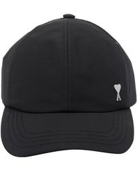 Ami Paris - Cappellino Nero Ami De Coeur - Lyst