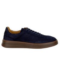 Henderson - Sneakers Basse Blu Scuro E Marroni - Lyst