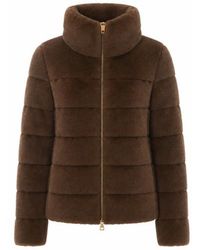 Herno - Giaccone Marrone - Lyst