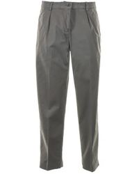 Aspesi - Pantalone A Vita Alta Con Risvolto - Lyst