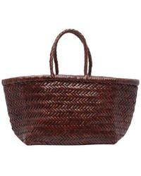 Dragon Diffusion - Borsa Tote Intrecciata Marrone Scuro - Lyst