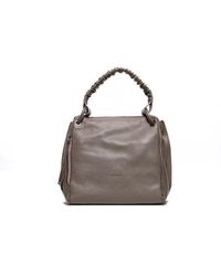 Plinio Visona' - Borsa A Spalla Con Manico Arricciato - Lyst
