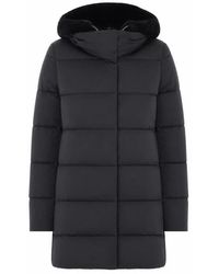 Herno - Piumino Nero Con Cappuccio Staccabile - Lyst