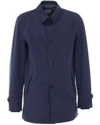 Herno - Giaccone Blu - Lyst