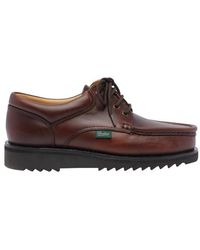Paraboot - Scarpe Stringate Basse Marroni - Lyst