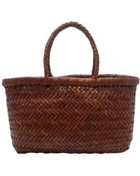 Dragon Diffusion - Borsa Tipo Cestino Mini Flat Gora - Lyst