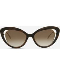 McQueen - Cat Eye Acetate & Metal 53 Mm Ladies Sunglasses Am0223S-30008052003 - Lyst