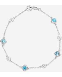 Gucci - Interlocking G 18K Topaz Chain Bracelet Yba662430002016 - Lyst