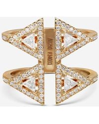 Messika - Thea Toi & Moi 18K Diamond Double Ring Sz. 7 06470-Yg-54 - Lyst