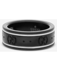 Gucci - Icon Thin 18K & Synthetic Corundum Band Ring Ybc225985001009 - Lyst