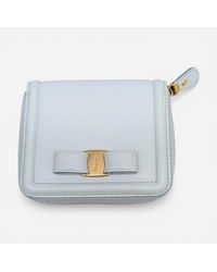 Ferragamo - Vara Leather Compact Wallet 683545 - Lyst