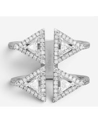 Messika - Thea Toi & Moi 18K Diamond Double Ring Sz. 6 06470-Wg-52 - Lyst