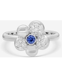 Crivelli - Little Daisy 18K Diamond & Sapphire Ring Sz. 6.75 302-R799M-An - Lyst