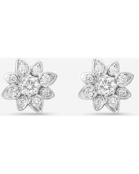 Gucci - Flora 18K Diamond Stud Earrings Ybd79619600100U - Lyst