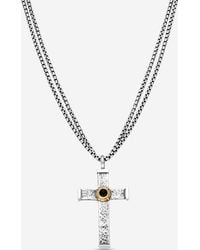 Konstantino - Color Classics Sterling & 18K Cross Pendant Necklace Stkj163-130-120.Chkj2-131-51 - Lyst