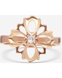 Gucci - Flora 18K Diamond Flower Ring Sz. 7 Ybc796245001014 - Lyst