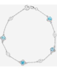 Gucci - Interlocking G 18K Topaz Chain Bracelet Yba662430002016 - Lyst
