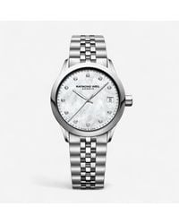 Raymond Weil - Freelancer Stainless Steel Quartz Diamond Ladies Watch 5634-St-97081 - Lyst
