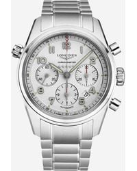 Longines - Spirit Chronograph Stainless Steel Automatic Watch L3.820.4.73.6 - Lyst
