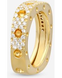 Roberto Coin - Pois Moi 18K Diamond 1-Row Square Band Ring Sz. 6 888703Ay60X0 - Lyst