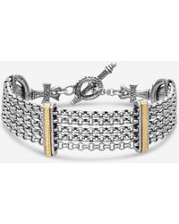 Konstantino - Dome Sterling & 18K 5-Chain Bracelet Bkj703-130 - Lyst