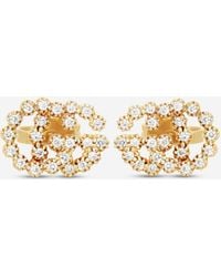 Gucci - Gg Running 18K Diamond Stud Earrings Ybd48167600100U - Lyst