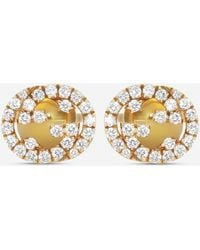 Gucci - Interlocking G 18K Diamond Stud Earrings Ybd72940800200U - Lyst