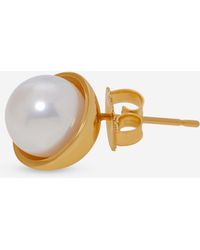 Assael - 18K Japanese Akoya Cultured Pearl Mono Stud Earring Eg-Hy1 - Lyst