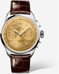 Breitling - Premier 09 Chronograph Stainless Steel Manual Wind Watch Ab0930F51H1P1 - Lyst
