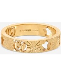 Gucci - Icon 18K Band Ring Ybc727729001009 - Lyst