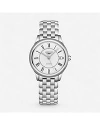 Longines - Flagship Stainless Steel Automatic Ladies Watch L4.774.4.21.6 - Lyst