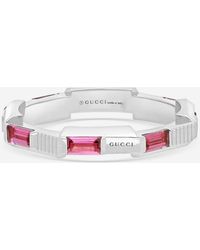 Gucci - Link To Love 18K Rubellite Ring Ybc662256001017 - Lyst