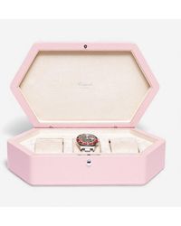 Rapport - London Portobello Grained Leather Three Watch Box Ta40 - Lyst