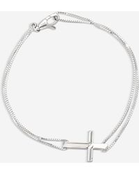 Gucci - Link To Love 18K Cross Charm Chain Bracelet Yba759354002016 - Lyst