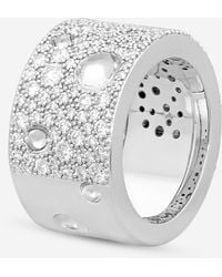 Roberto Coin - Pois Moi Luna 18K Diamond Wide Band Ring Sz. 6.5 8882510Aw65X - Lyst