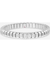 Roberto Coin - Obelisco 18K Diamond Flexible Bangle Bracelet 8883018Awlbx - Lyst