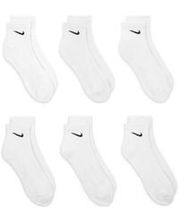Nike - Women's Everyday Cushioned Training Ankle Socks (6 Pairs) - Lyst