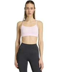 adidas - Women's Optime Essentials 3-stripes Light Support Sports Bra - Lyst