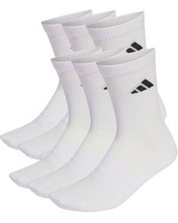 adidas - Women's Cushioned Crew Socks 6 Pair Pack - Lyst