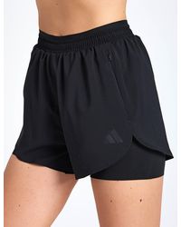 adidas - Women's D4t Workout Go To 2in1 Shorts - Lyst
