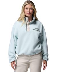 Columbia - Women's Helvetia Ii Cropped Sherpa Half Snap Fleece - Lyst