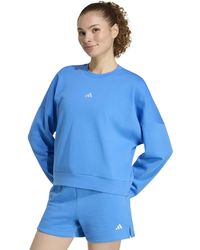 adidas - Women's Essentials Small Logo Feelcozy Sweatshirt - Lyst